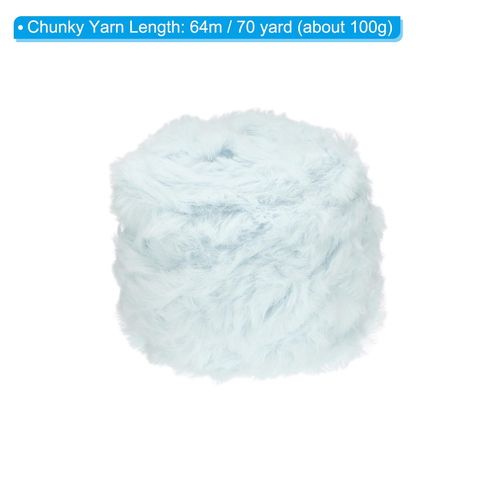 PATIKIL 70yds Faux Fur Yarn - Image 2