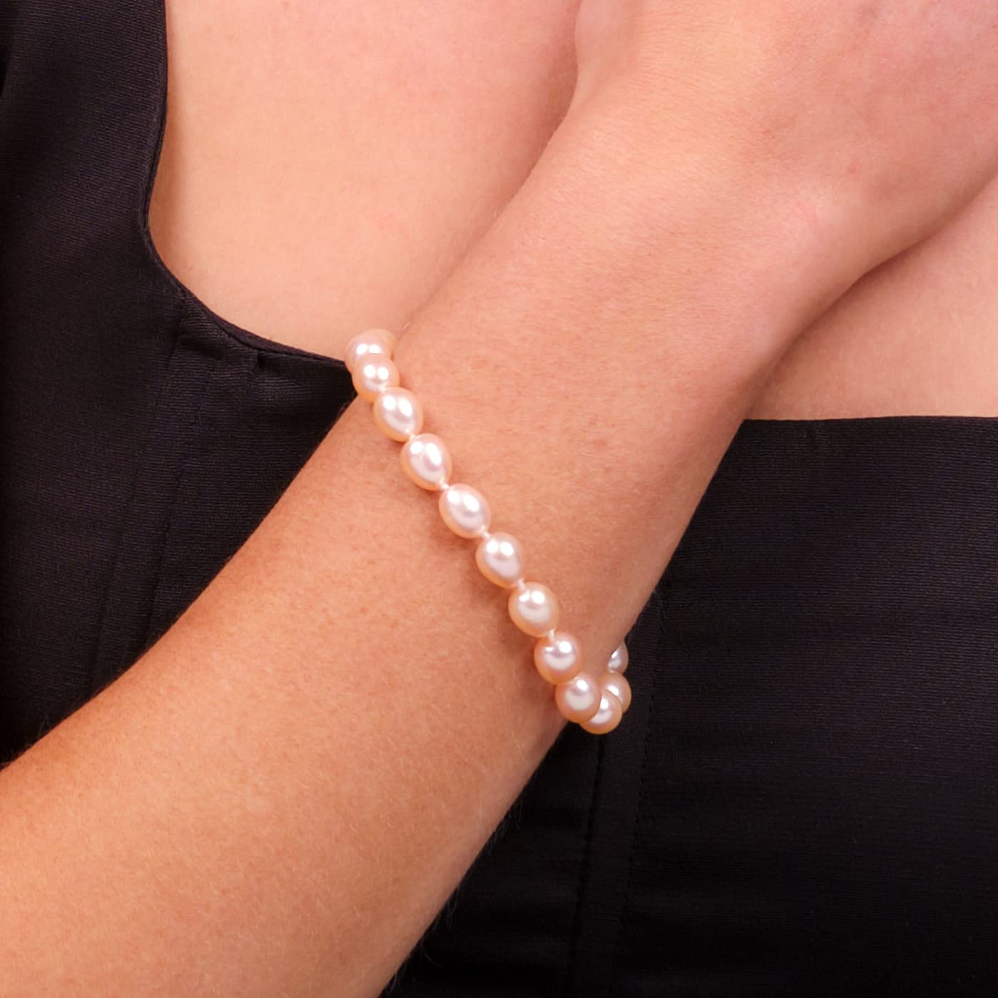 Perlen-Schmuck-Set - atemberaubende 9–10 mm lila Süßwasserperlen-Halskette und passendes Armband, Ohrringe – präsentiert in einer wunderschönen Geschenkbox