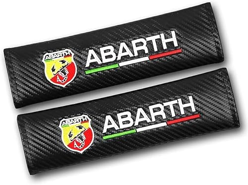 YIFANFENGSUN 2 Pezzi Imbottiture per Cintura Sicurezza Auto per Abarth Punto Evo (199) 2010-2013, Auto Cuscinetti Universali per Cintura per Adulti e Bambini