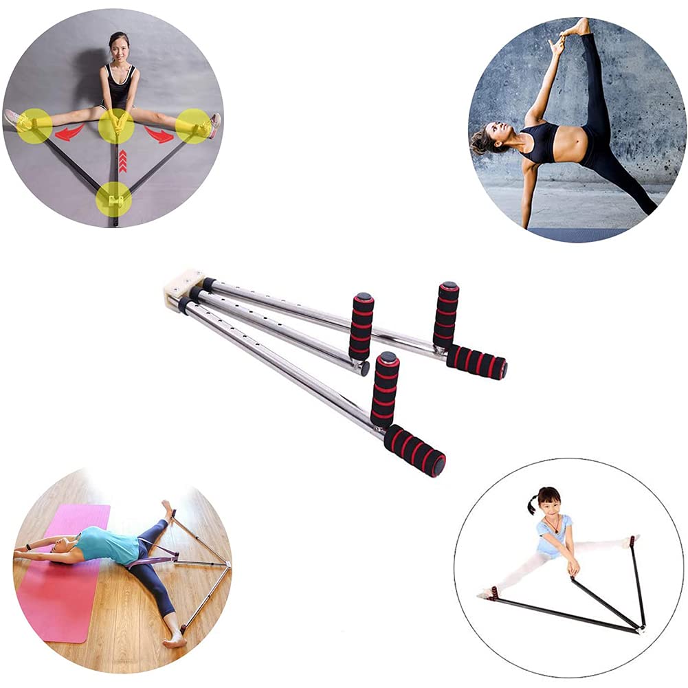 Been Stretcher, 3 bar, heavy duty beensplit, stretchmachine voor beenstrekken, flexibiliteit, stretchuitrusting voor ballet, yoga, dans, vechtsport, MMA, home gym oefening