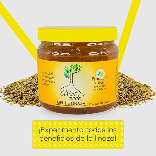 Miniatura 3 de Linseed Gel para el cabello (17.6 oz) – Productos naturales – Combate la caída del cabello – Sin alcohol, sin sulfatos, sin parabenos, sin silicona