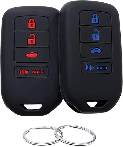 Funda de goma de silicona compatible con Honda Accord CR-V Civic Fit HR-V Odyssey Pilot Ridgeline ACJ932HK1310A ACJ932HK1210A (no compatible con