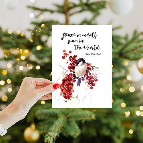 Miniatura 7 de Tree-Free Greetings Paquete de 2 sobres navideños a juego, respetuoso con el medio ambiente, fabricado en Estados Unidos, papel 100% reciclado, 5 x