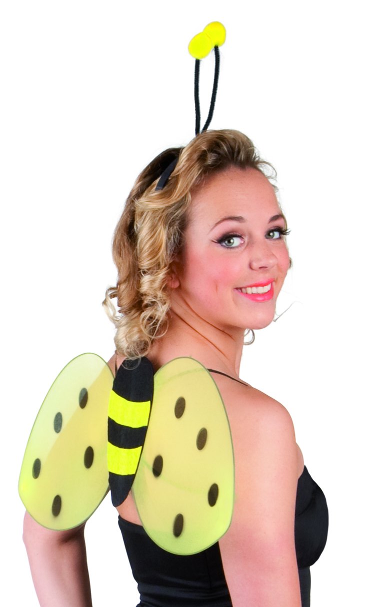 Boland Honeybee Set Tiara and Wings, Multi-Colour, 52852