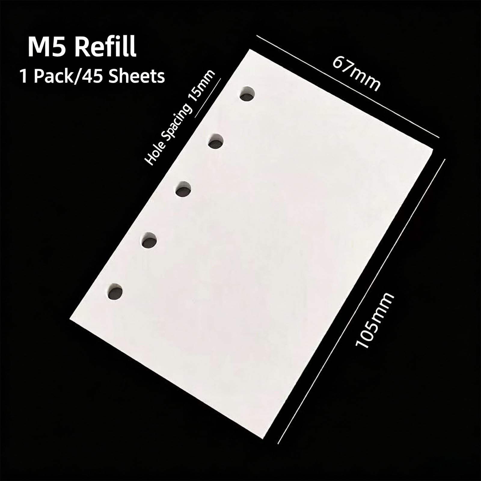 Journal de poche pour carnet de notes rechargeable avec