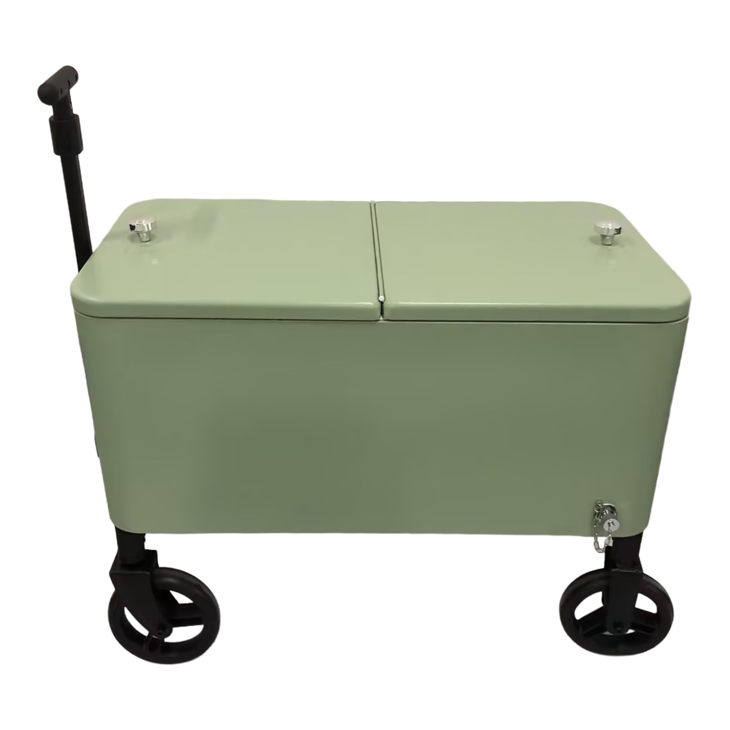AXI Retro Cooler Vert | Réfrigérateur De Boissons Mobile pour L’Extérieur/Le Jardin | Glacière 76 Litre