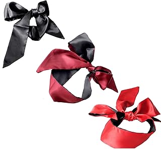 3 pièces Bandages de jeux,masque pour les yeux pour dormir jeux Satin soie yeux couvre satin masque de sommeil