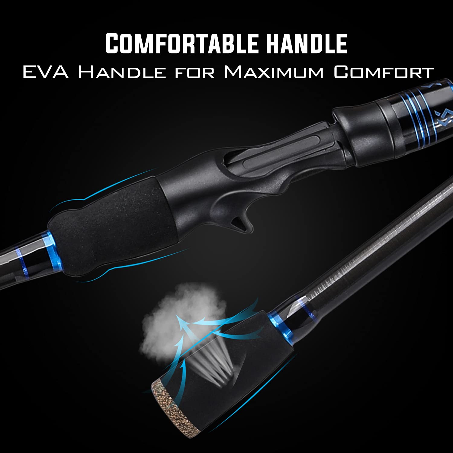 Amazon | Sougayilang 伸縮釣り竿、カーボンファイバースピニング