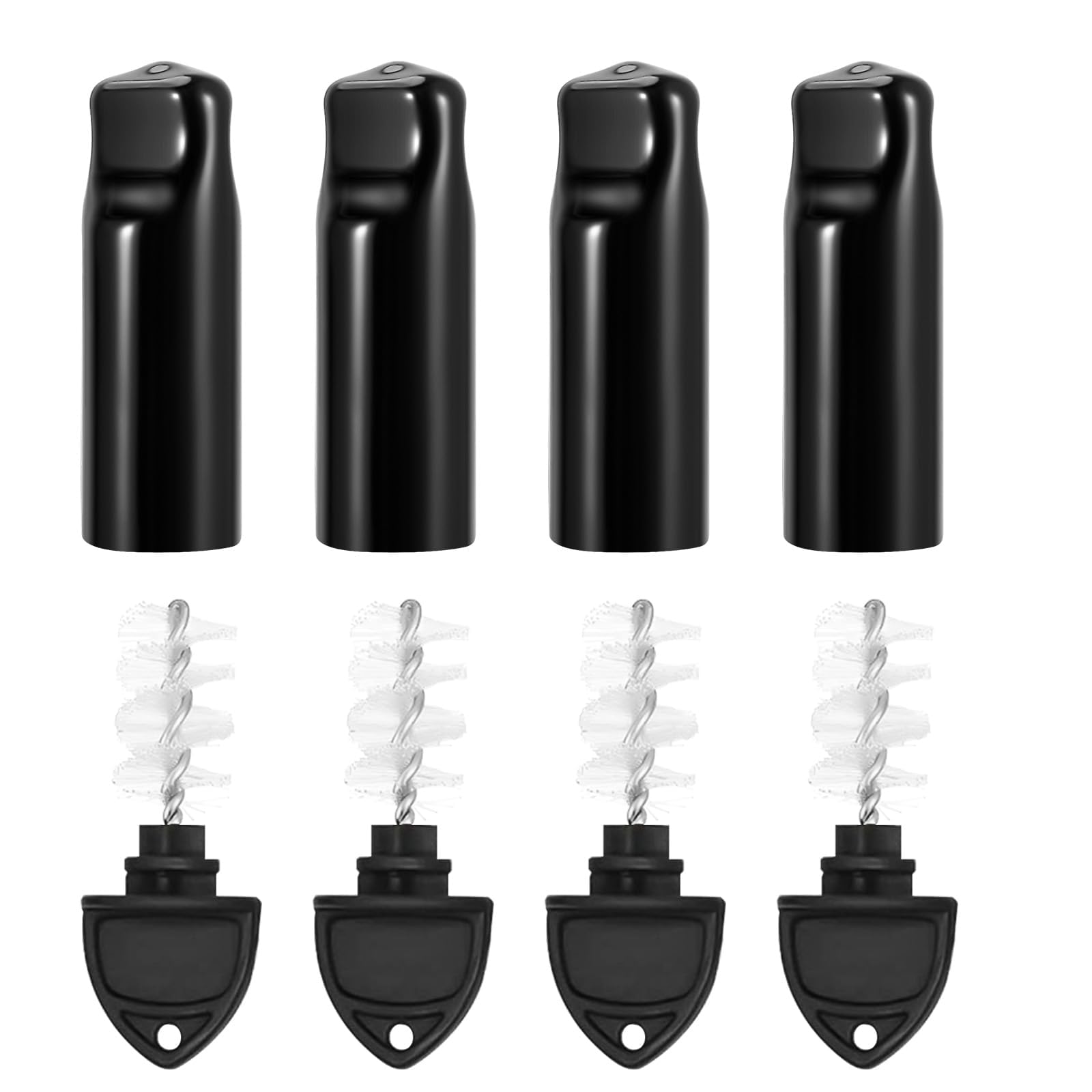 Beer Faucet Cap Keg Tap Brush, 4Pcs Beer Tap Plugs &amp; 4Pcs Kegerator Tap Cover for Most Standard American Beer Faucets