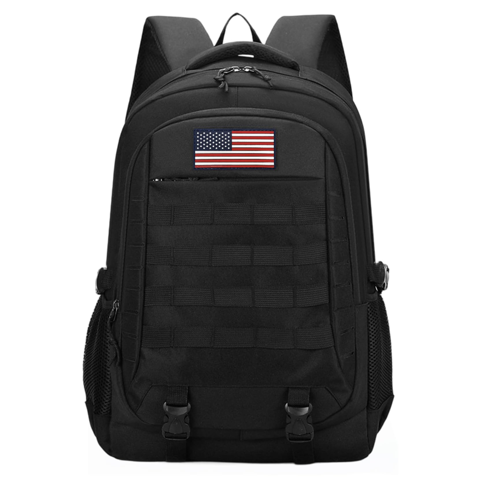 CGYCSY Tactical Backpack - 19'' Waterproof School Bag for Kids, 15.6" Laptop Compartment & MOLLE Webbing for Camping Hiking Travel