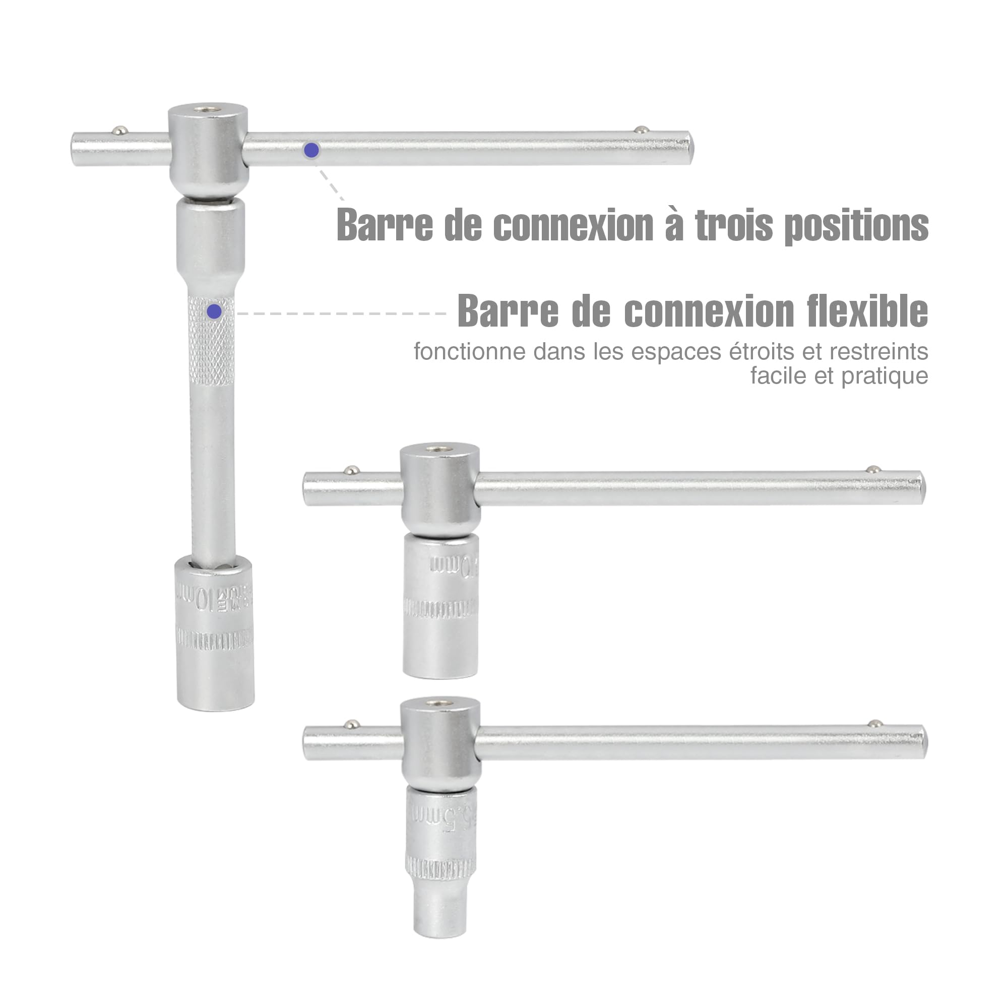 WORKPRO Coffret de Douilles et Embouts 108 Pièces avec Clés à Cliquet 1/2" et 1/4" (72 Dents), 2 Rallonges, Porte Embout et Universel, Boîte Pratique et Résistante
