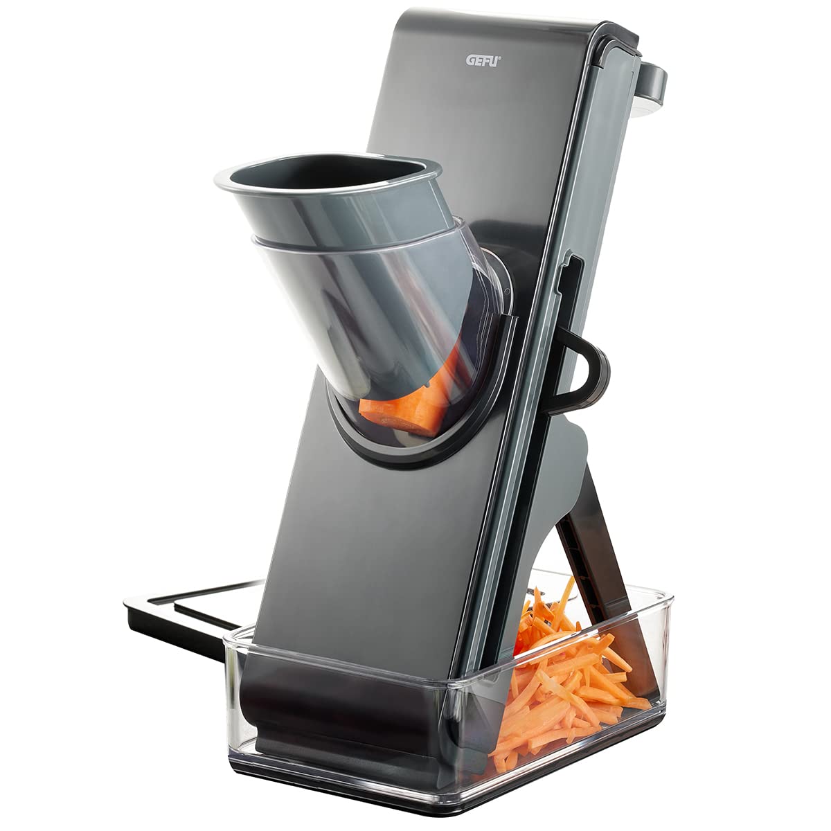 GEFU Gemüsehobel STANDO - Profi Mandoline für Scheiben & Julienne