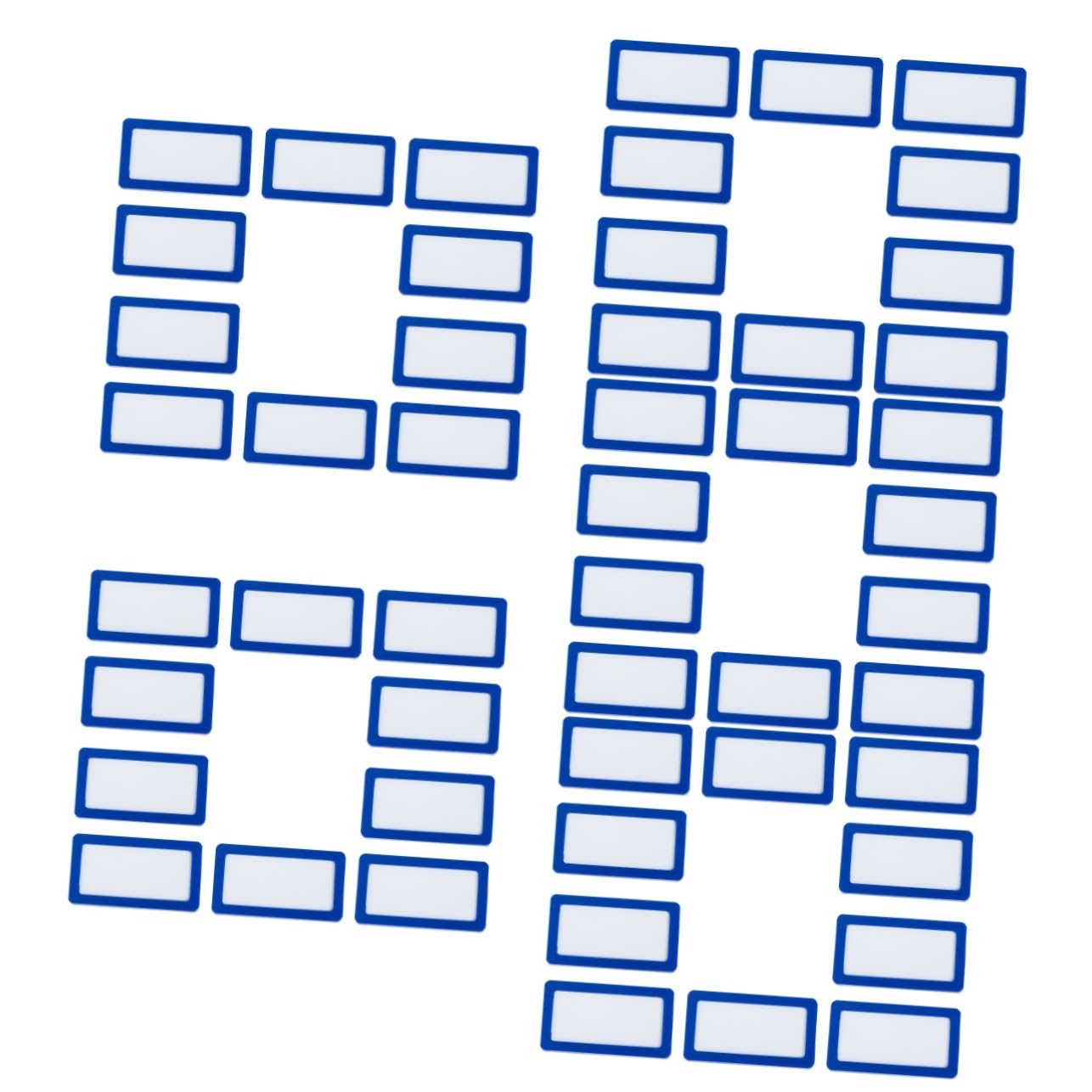 DOITOOL 5 Set Etichette Magnetiche Supporto Magnetico Resistente Per Lavagne Scaffali E Armadi Facile Usare E Rimuovere Per Organizzazione Ufficio E Scuola 10 Pezzi * 5