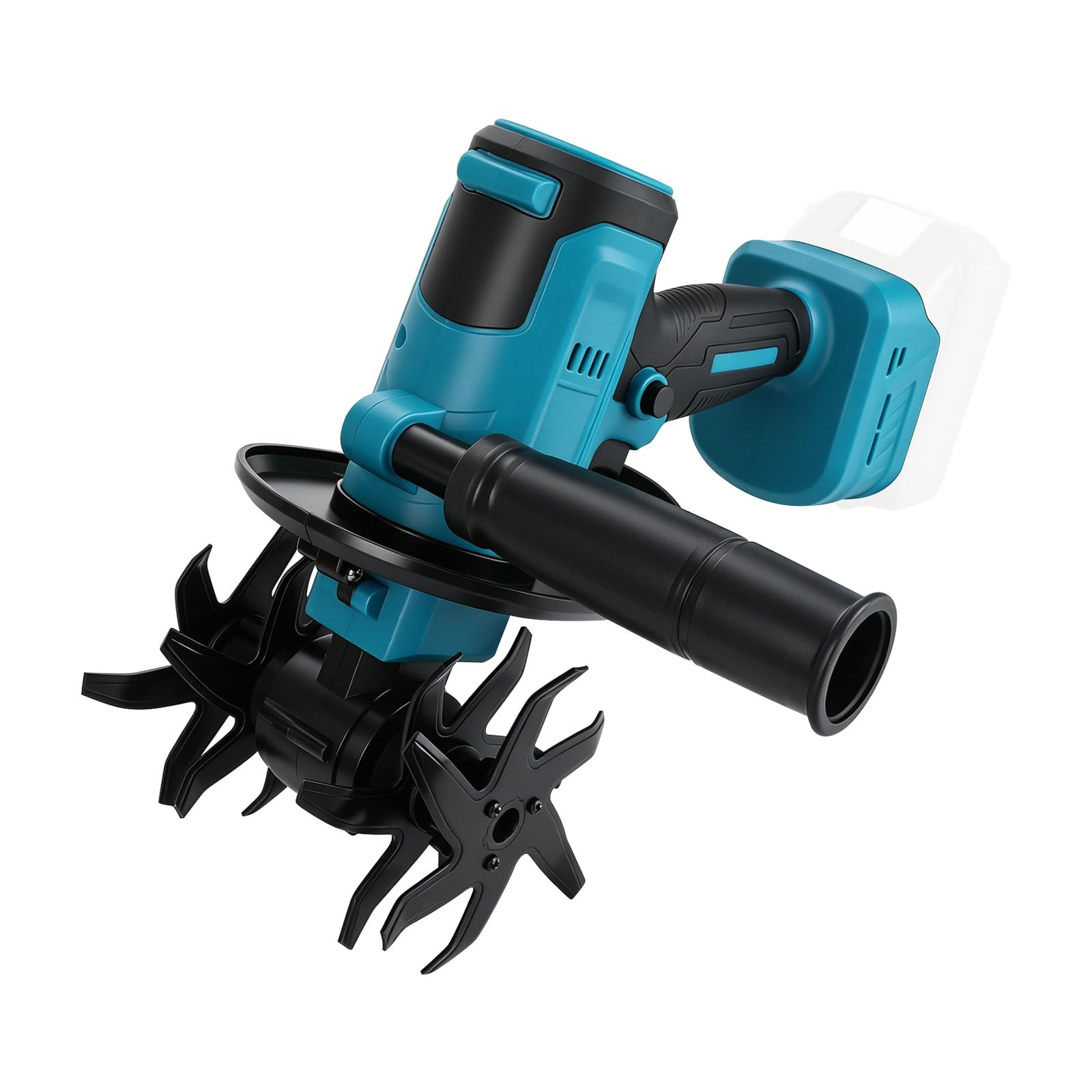Coltivatore portatile senza fili compatibile con batteria MK 18V | Mini motozappa elettrica da giardino con profondità di 10 cm e larghezza di lavoro di 10 cm per la coltivazione del terreno