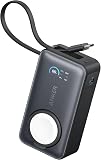 Anker Batterie Externe Magnétique 10000 mAh PD 35W avec câble USB-C intégré, Power Bank Charge Rapide, pour Apple Watch, iPhone 17 Pro Max/17/15/14/13, Samsung, iPad, AirPods et Autres (Noir) - 1