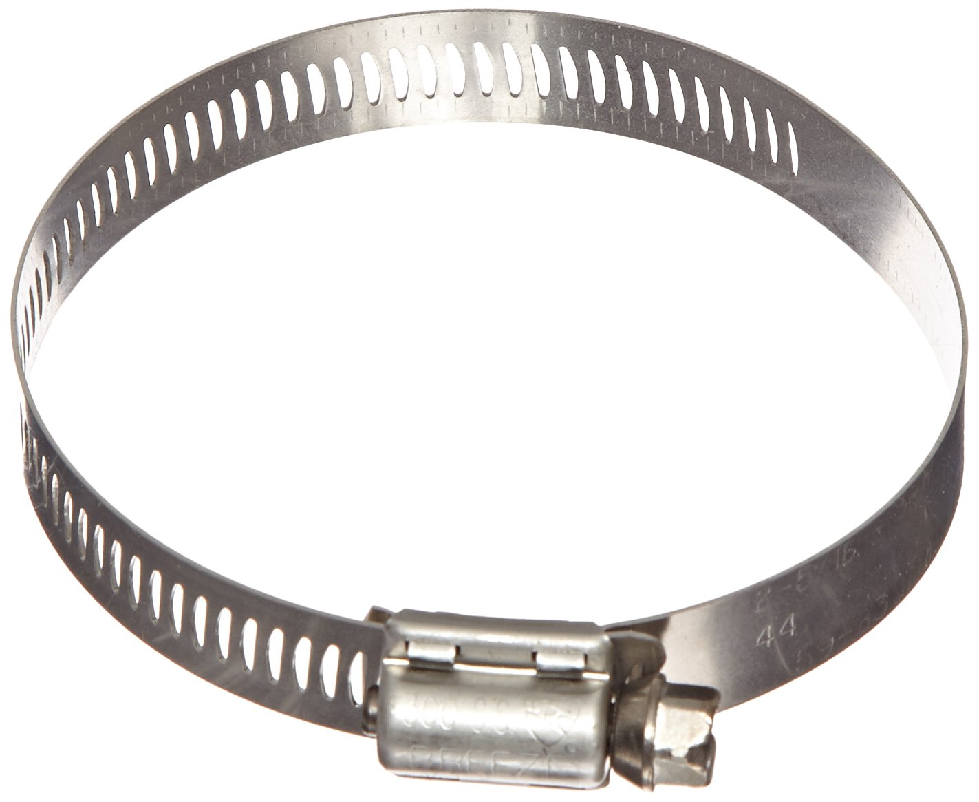 Breeze - 63044H Power-Seal Stainless Steel Hose Clamp, Worm-Drive, SAE Size 44, 2-5/16" to 3-1/4" Diameter Range, 1/2" Bandwidth (Pack of 10)