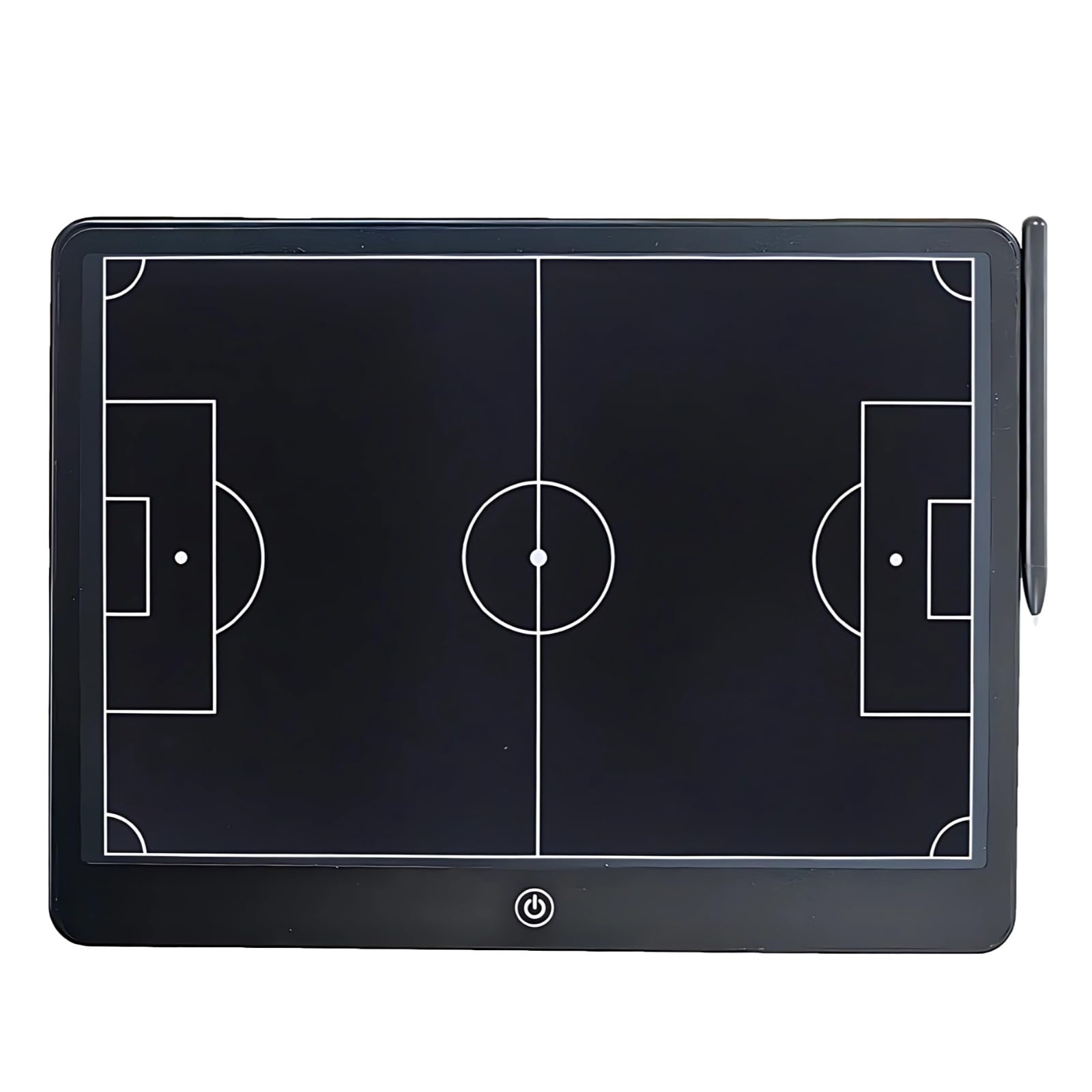 Tavola elettronica per allenatori di calcio, LCD con schermo trasparente a un pulsante, tavoletta da scrittura per la pianificazione della strategia, 35,4 x 23,8 x 0,85 cm