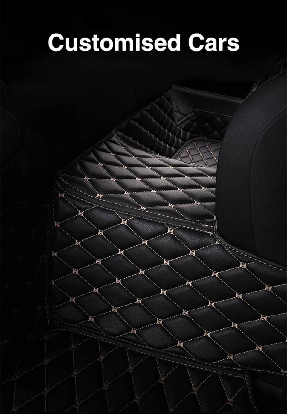Antideslizantes Alfombrillas Alfombrillas Cuero Coche para Ford para Mondeo 2017-2020 Accesorios Alfombrilla Interior Talonera Goma(Negro Negro)