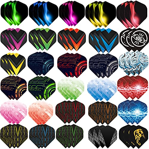 Ohaoduo Lot de 90 ailettes de fléchettes - Accessoires pour fléchettes standard - Fléchettes classiques pour fléchettes en acier et souples Cover