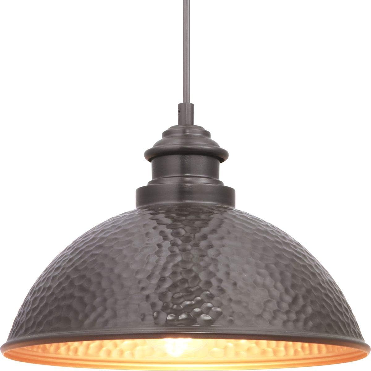 Progress Lighting Englewood Collection 1-Light Farmhouse Outdoor Hanging Lantern Light Antique Bronze