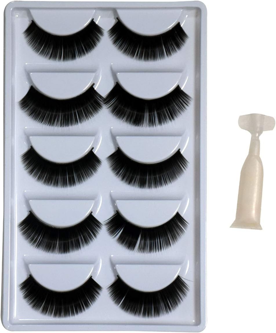 YEMIX Eyelash Set with Eyelash Glue - Magnetic Lashes & Reusable False Eyelashes for a Natural Look