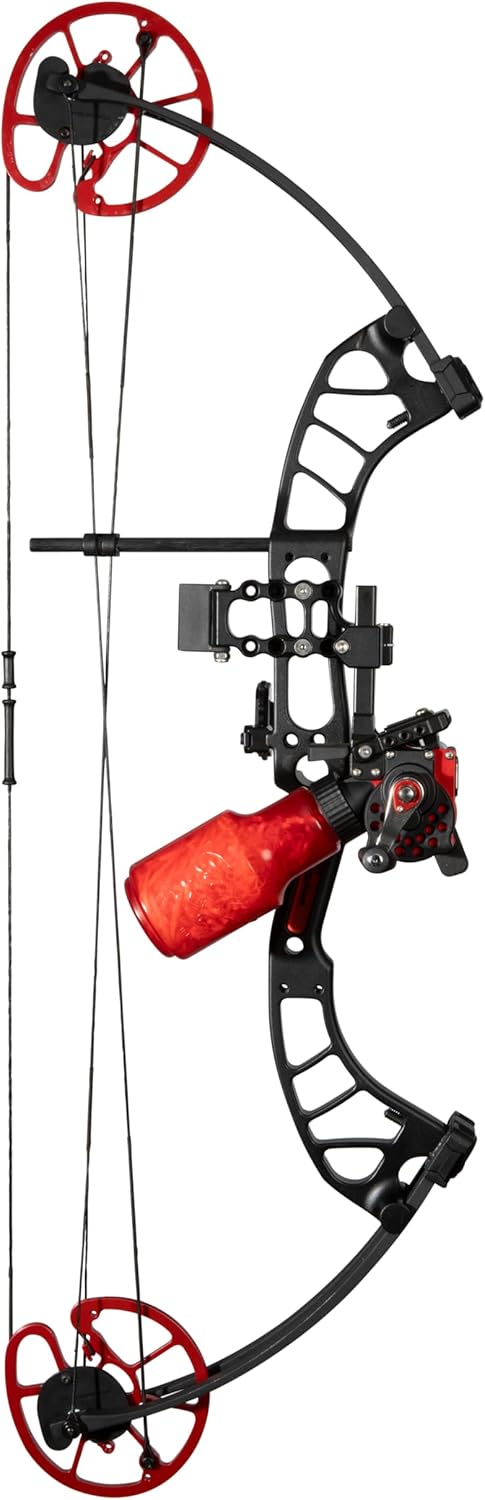 Cajun Bowfishing Shore Runner EVW Bow, Enhanced Accessories, Right and Left Handed Archers, 32" Bow, 7" Brace Height, Adjustable Draw Weight Range 20-50lbs, Draw Length Up to 30", Lightweight