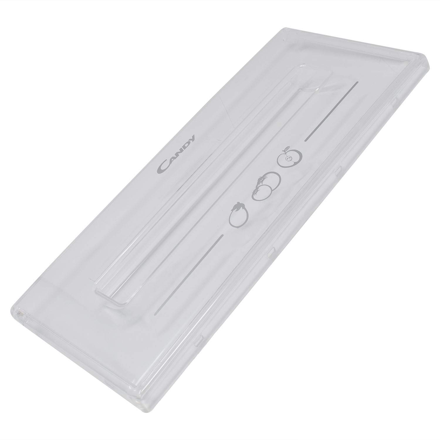 Sparefixd Crisper Drawer Front Panel Handle For Candy Fridge Freezer 43008208