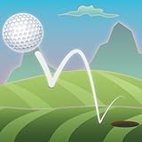 Infinite fairway and only few seconds to adjust your swing.