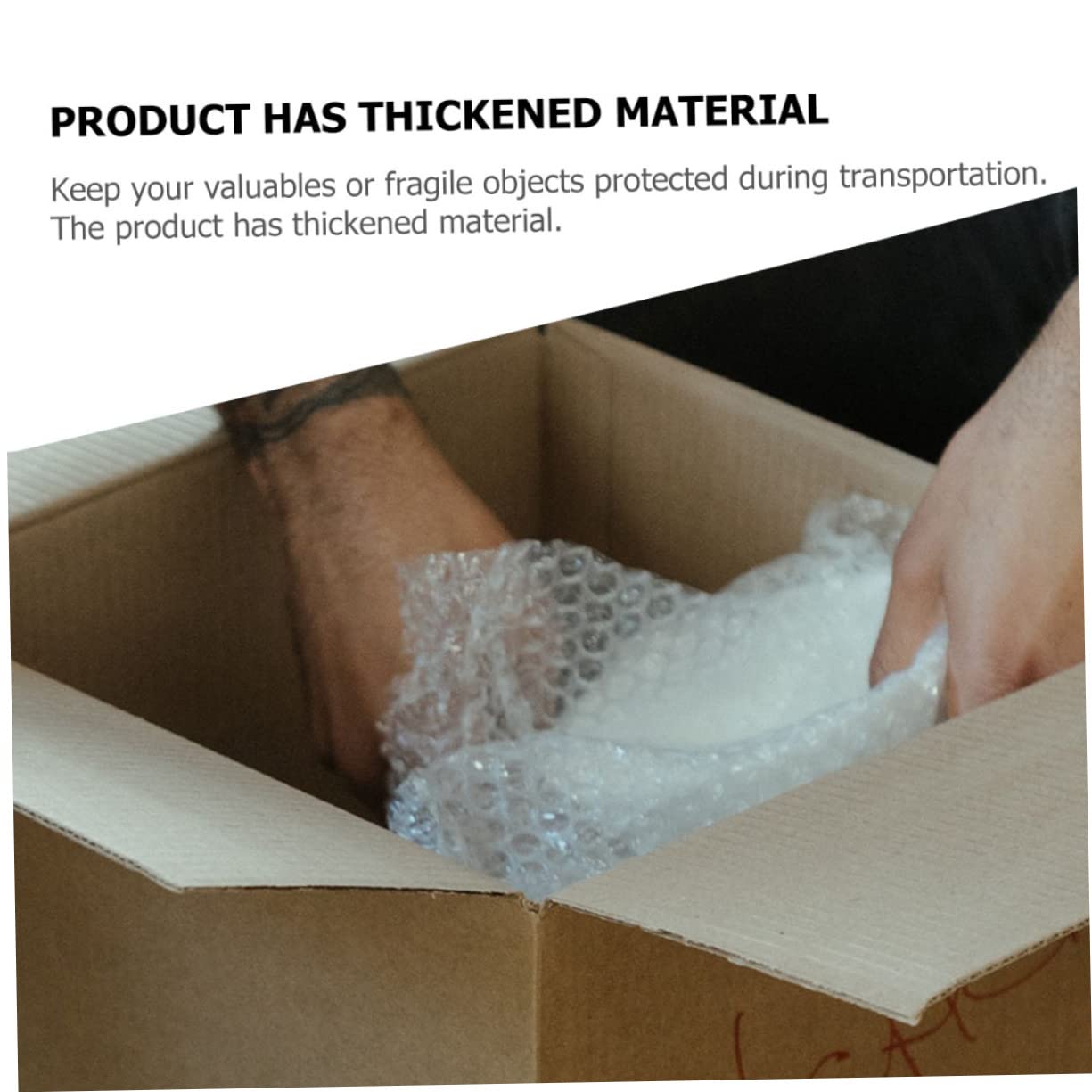 HOMSFOU Film à Bulles Protection pour Transport et Emballage D'objets Fragiles en Ldpe pour Emballage Antichoc Rouleau