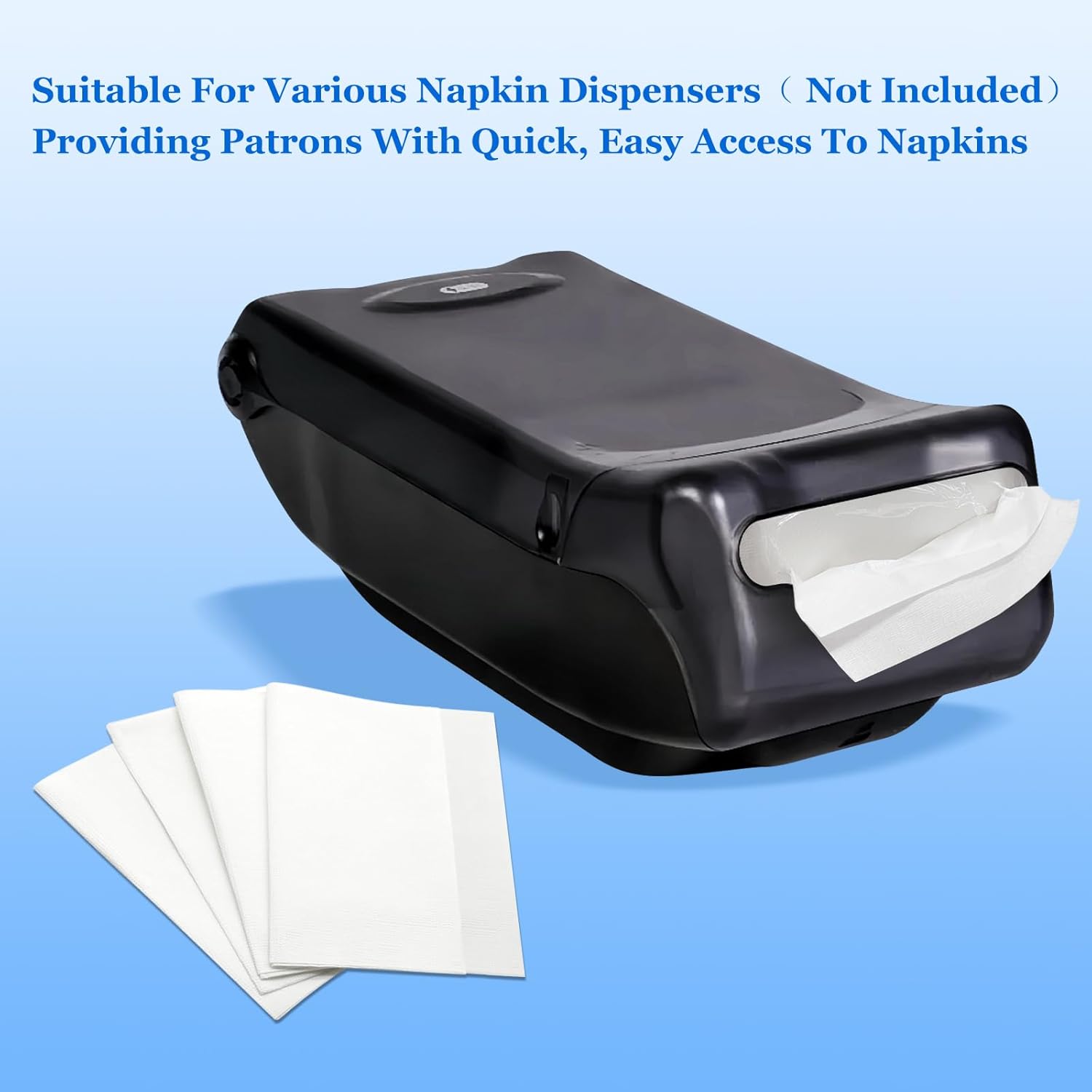 Disposable Fold Napkins, 13"x11.6" 1-Ply 1500 Count Paper Dinner Napkins, White Napkins Bulk for Restaurants and Cafes