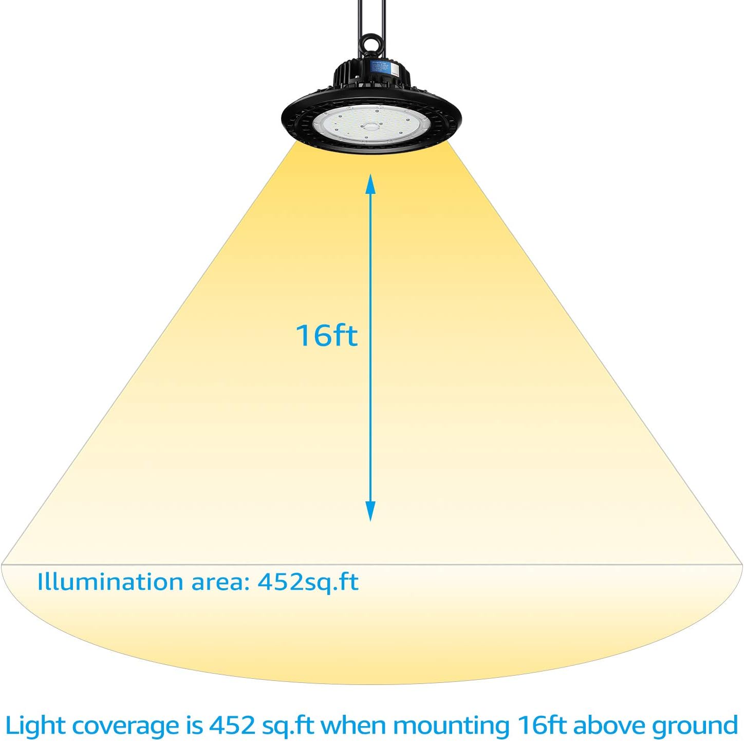 70% оƒƒ Dіѕсоunt LEONLITE UFO LED High Bay Light 100W, 14,300lm, Dimmable Warehouse Lights, Commercial Shop Workshop Garage Factory Lowbay Area Lighting Fixture