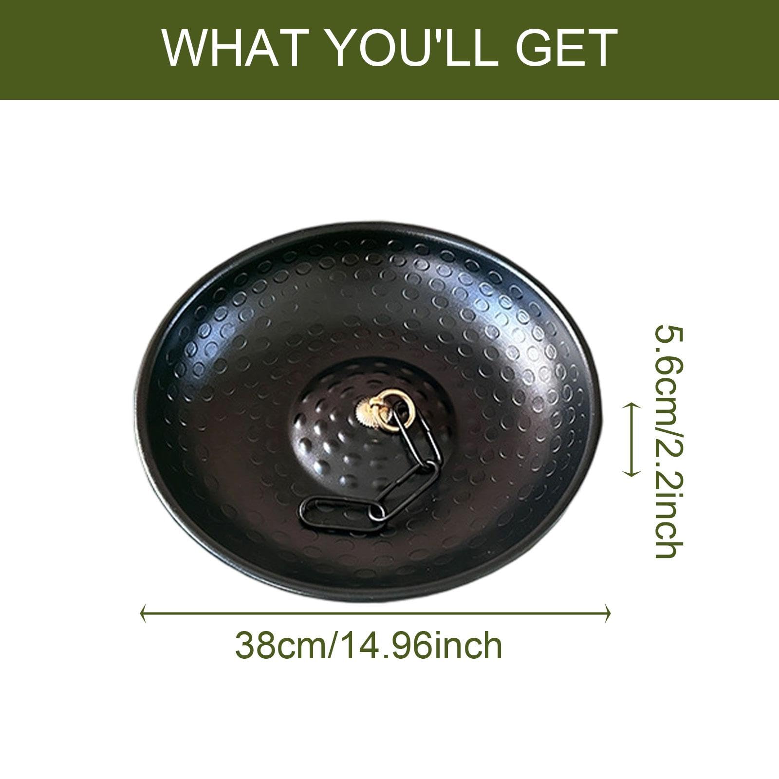 Gralara Bassin d'ancrage pour Chaîne de Pluie Design en Alliage d'Aluminium pour Cour Extérieure, 38cm