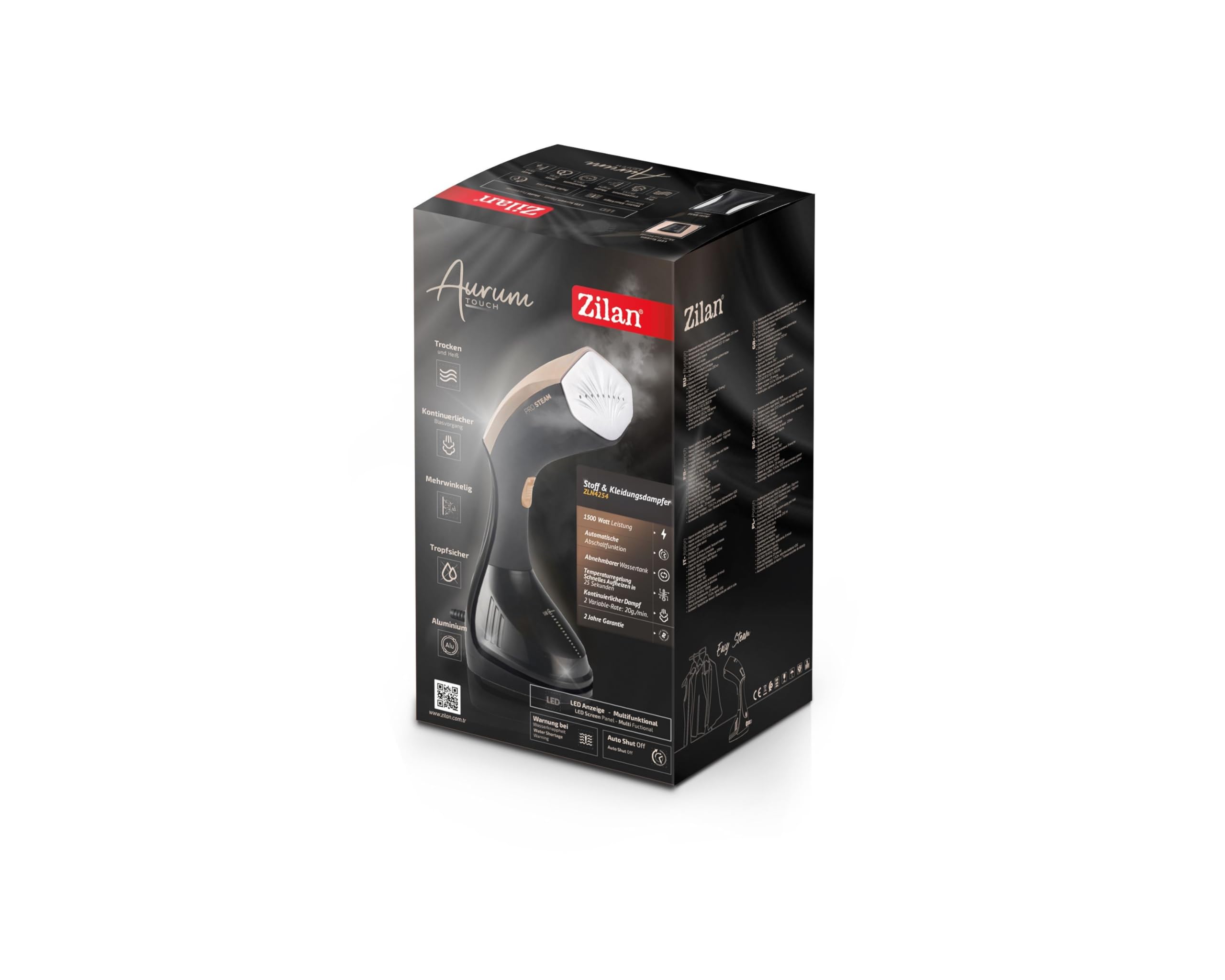 ZLN4254 Aurum Touch Pro Dikey Buharlı Ütü | Kırışık Giderici Buharlı Düzleştirici | 1500W