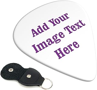 Custom Guitar Picks 6-pack Make Your Own Logo and Design Printing Personalized Add Your Own Text Image Great Gift for Kids Teens Guitar Players