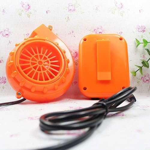 Miniatura 2 de Kiddale Original Fan - Mini ventilador para disfraz de dinosaurio, muñeca, cabeza de mascota u otros trajes de ropa inflables, naranja (versión