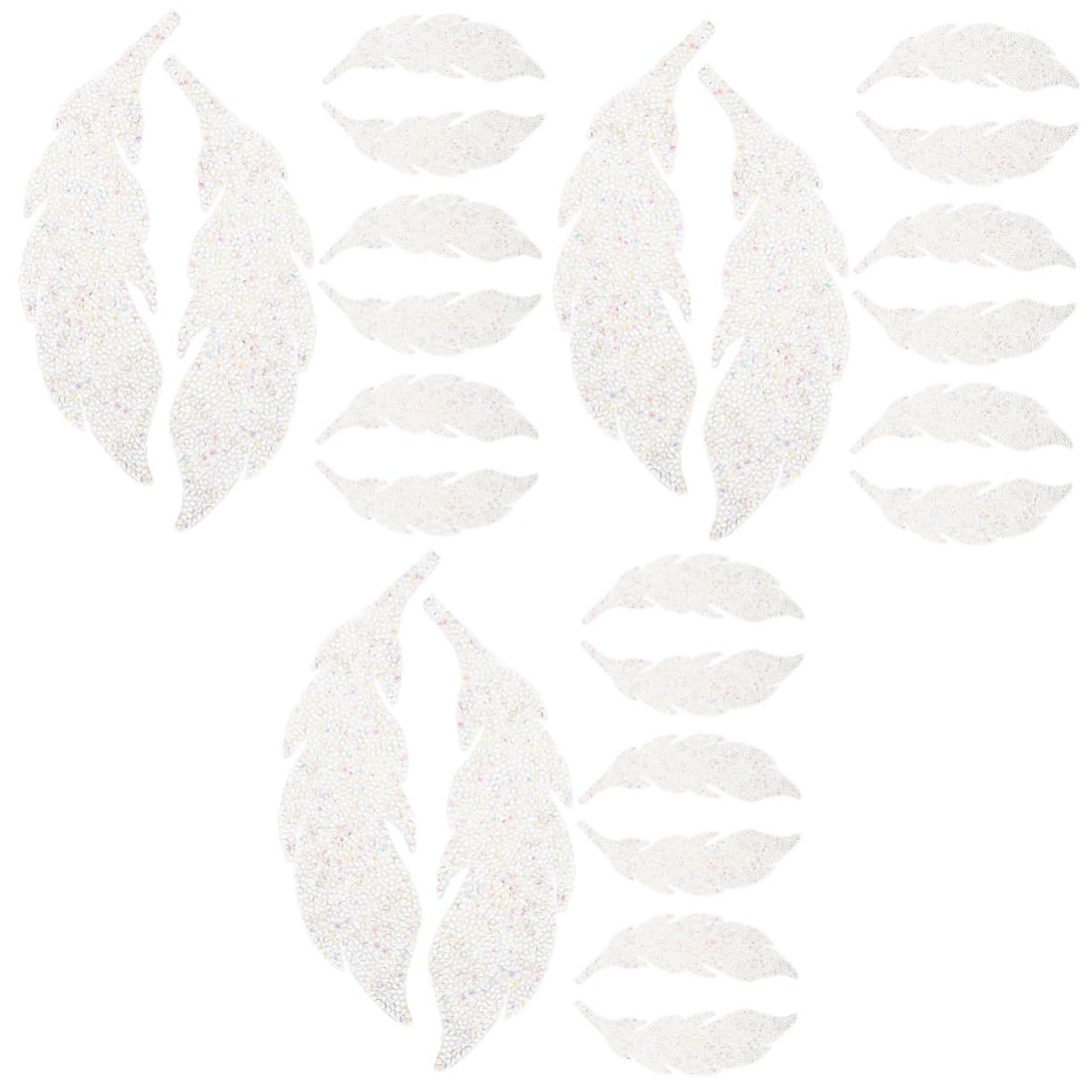STOBOK 12paare Wasserfeste Stoffaufnäher Dekorative Kleidungspatches Mit Strass Für Jacken Hüte Und Taschen Fashion Zubehör