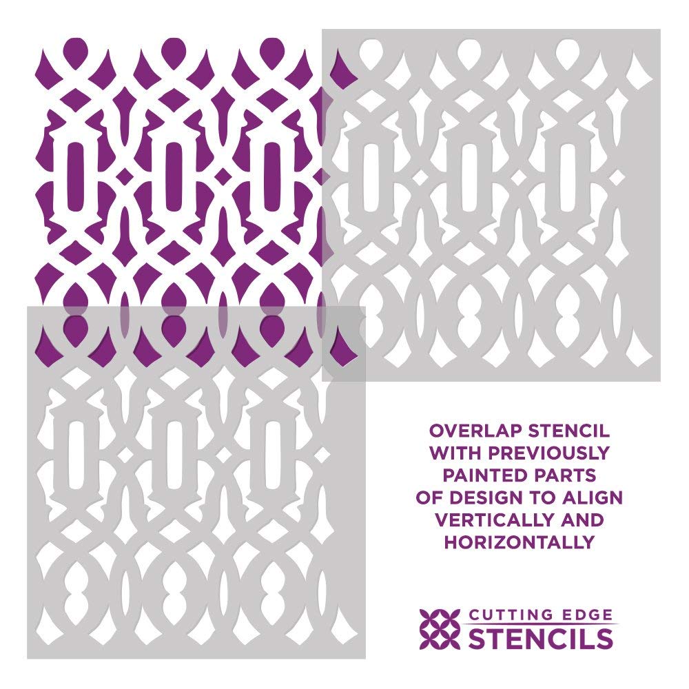 Trellis Allover Wall Stencil Wall Painting Stencils for Easy Room