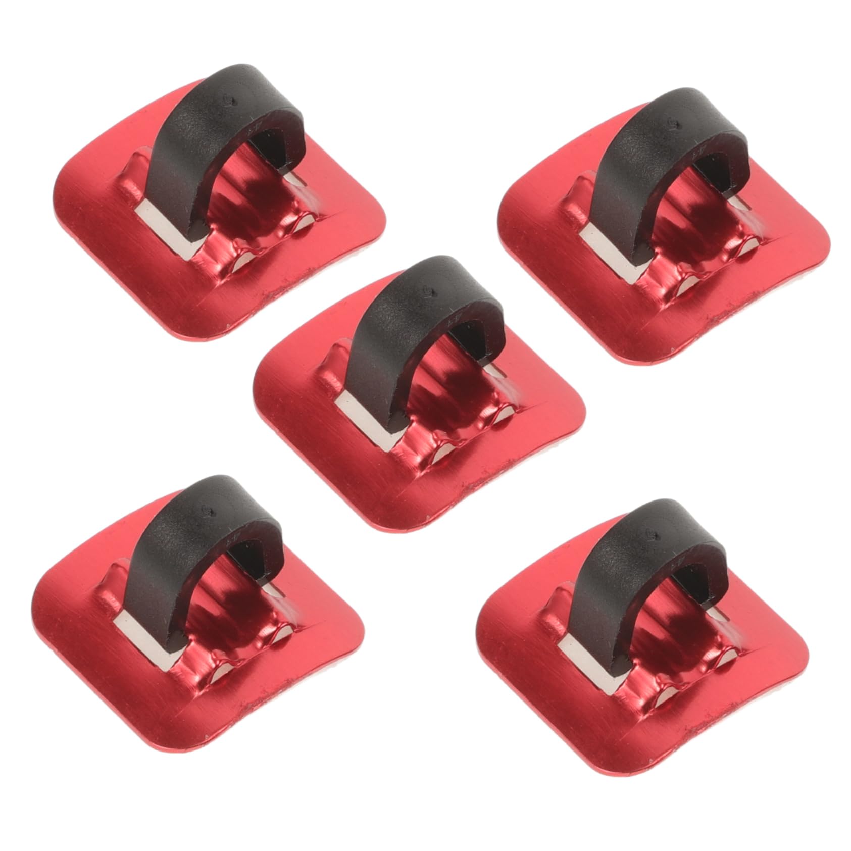 BELLIFFY 5 Sets Cable Guides with Adhesive Backing Lightweight Bicycle C Clips for Mountain and Road Bikes Durable Brake and Shift Cable Clamps Vibrant