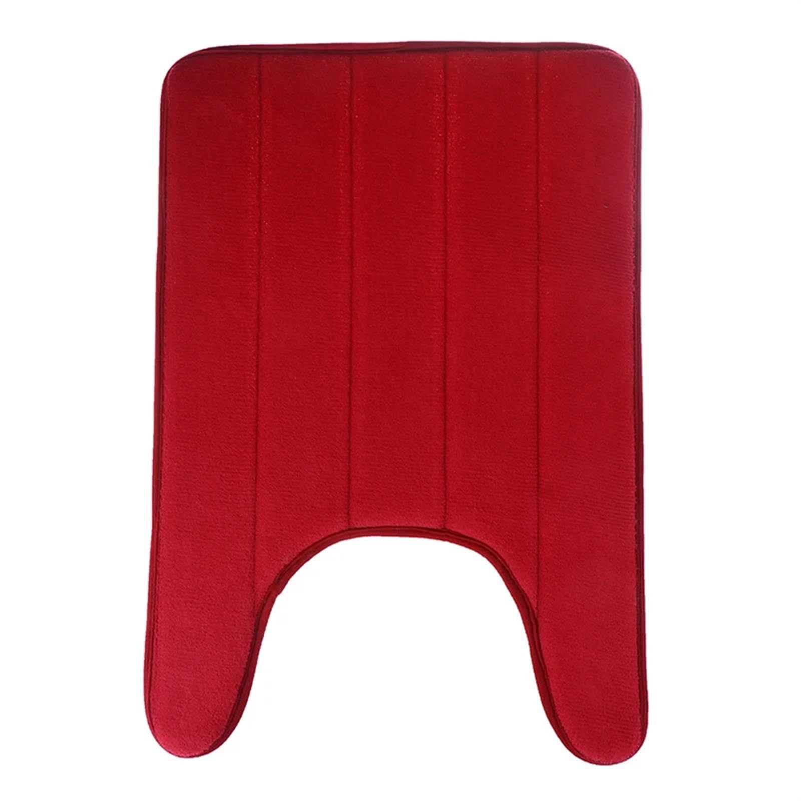 Tapis de bain en molleton de corail rouge haute densité pour sol