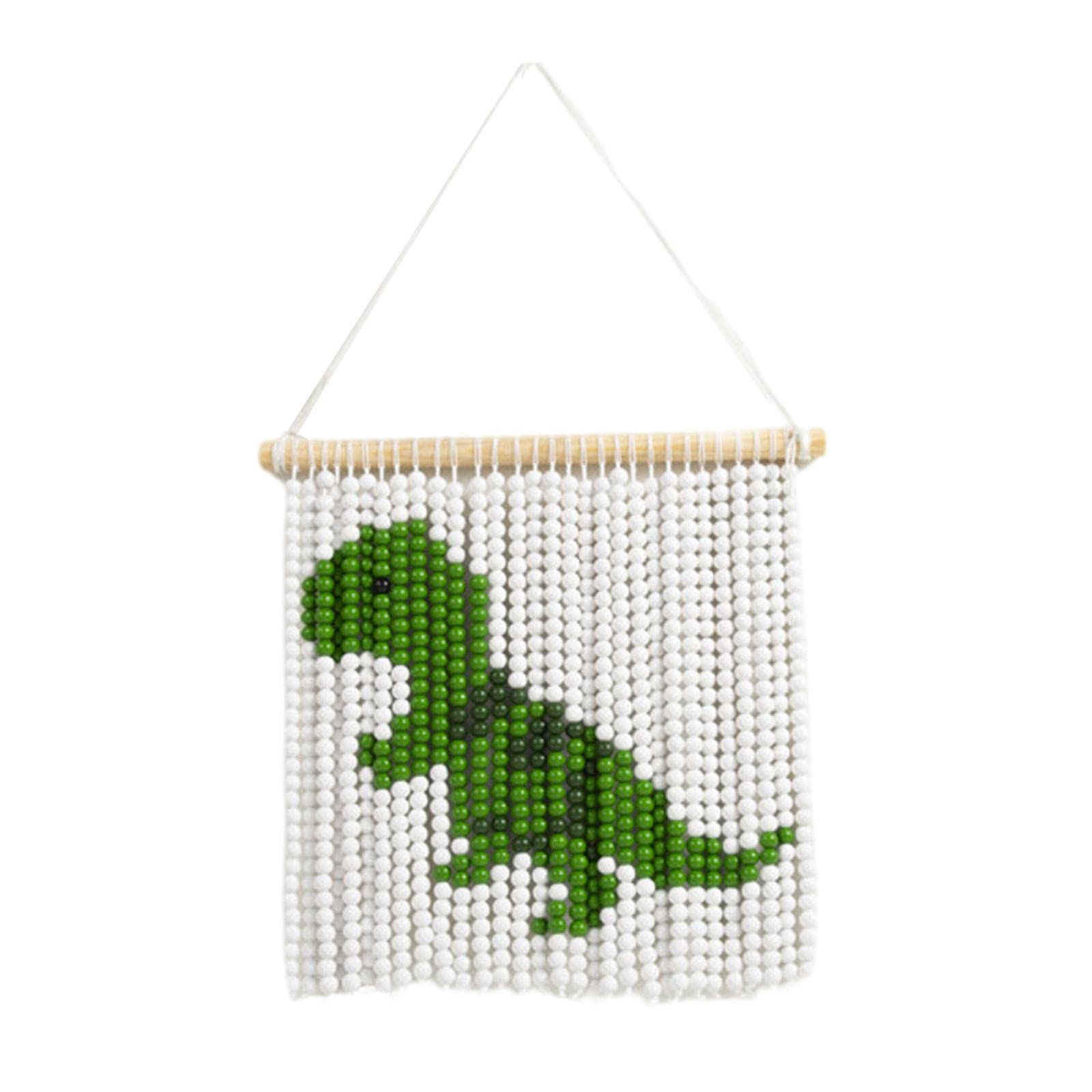 ATORSE DIY Wood Beads Tapestry Material Kit Wall Hanging for Bedroom Decor Kid Gift DinosaurCrafts|Sewing|Other Sewing-image-45