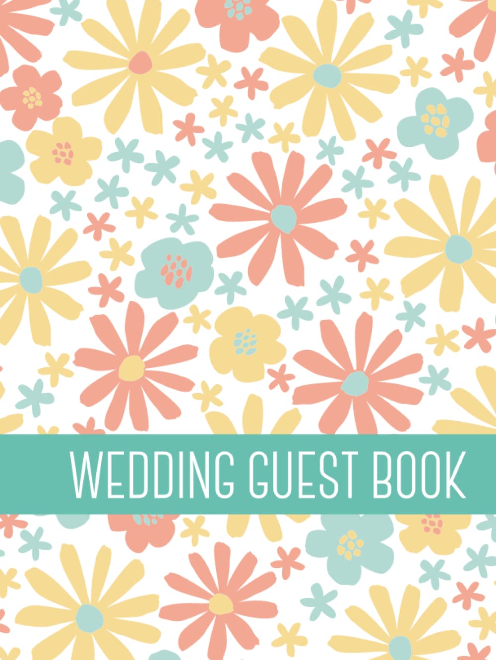 Livre d'or de mariage et album de messages avec couverture tournesol lumineuse