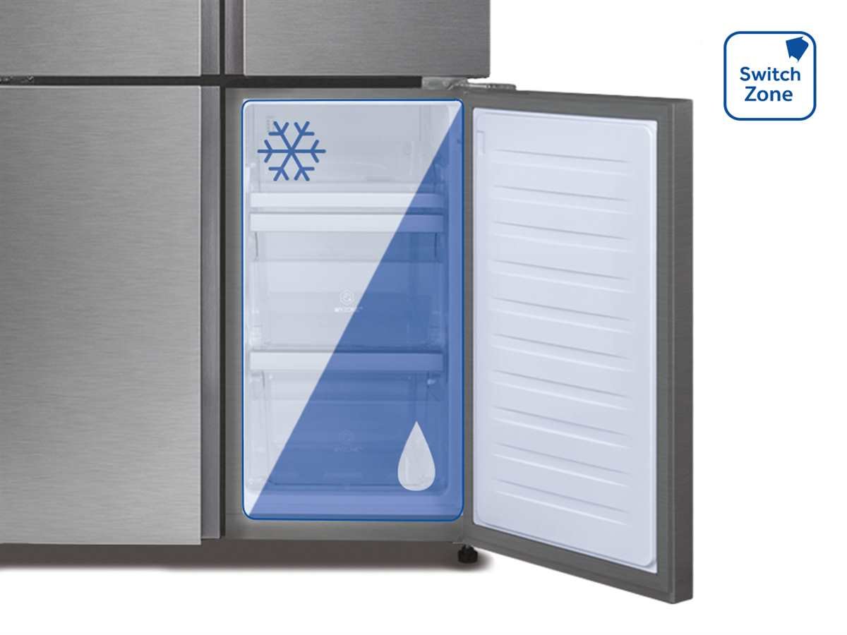 Haier HTF-610DM7, Frigorifero Cube 4 Porte, Libera installazione, ABT luce UV antibatterica