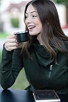 Vista 2 de Real Deal Steel "Little Sipper - Juego de 4 tazas de café expreso aisladas de 3 onzas, doble pared prémium