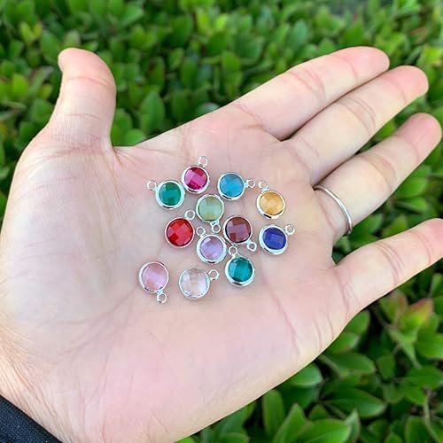 Miniatura 3 de Adabele Dije de gota de piedra natal de plata de grado A de 0.236 in, 0.315 in y 0.394 in para aretes personalizados, pulseras, collares,