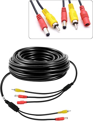 Miniatura 2 de Kit de fuente de alimentación para encendedor de cigarrillos de 12 V24 V para cámara de visión trasera y monitor con cable de extensión de conexión