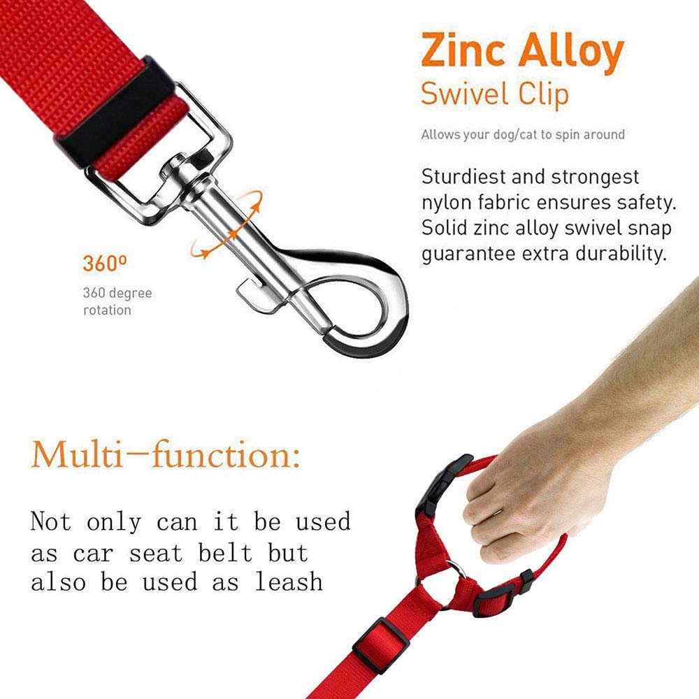 Seil Haustier Pet Products Universal Praktische Katze Hunde Sicherheit Einstellbar Auto Sicherheitsgurt Kabelbaum Leine Welpe Sicherheitsgurt Reise Clip Strap Leitungen Haustierleine Mit ( Size : Blac