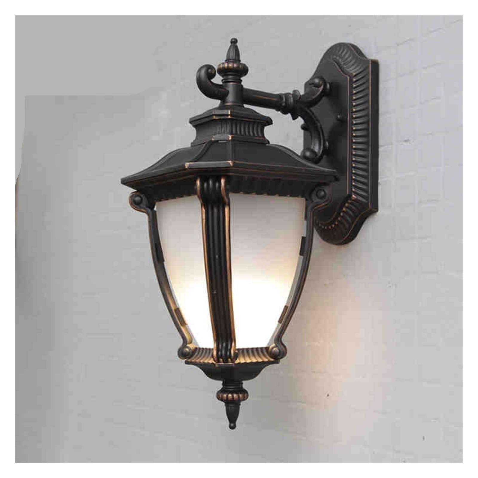 Applique extérieure pour balcon et cour au style européen rétro en aluminium résistant