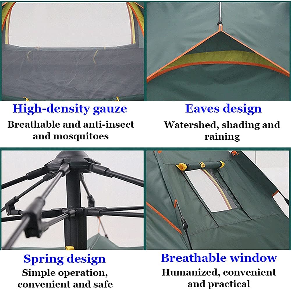 Zelte, 2 Mann ideal zum Campen im Garten, Kuppel, wasserdichtes 3 -Personen -Camping