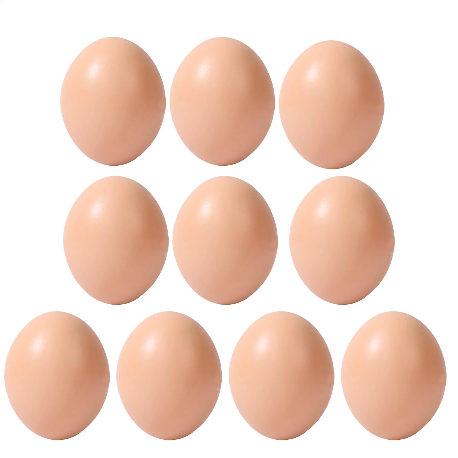 Modelo de huevo de simulación, huevos de gallina falsos, juego de modelos de huevos divertidos, 10 x divertidos arte de pintura, actividades escolares portátiles para , niñas, niñas