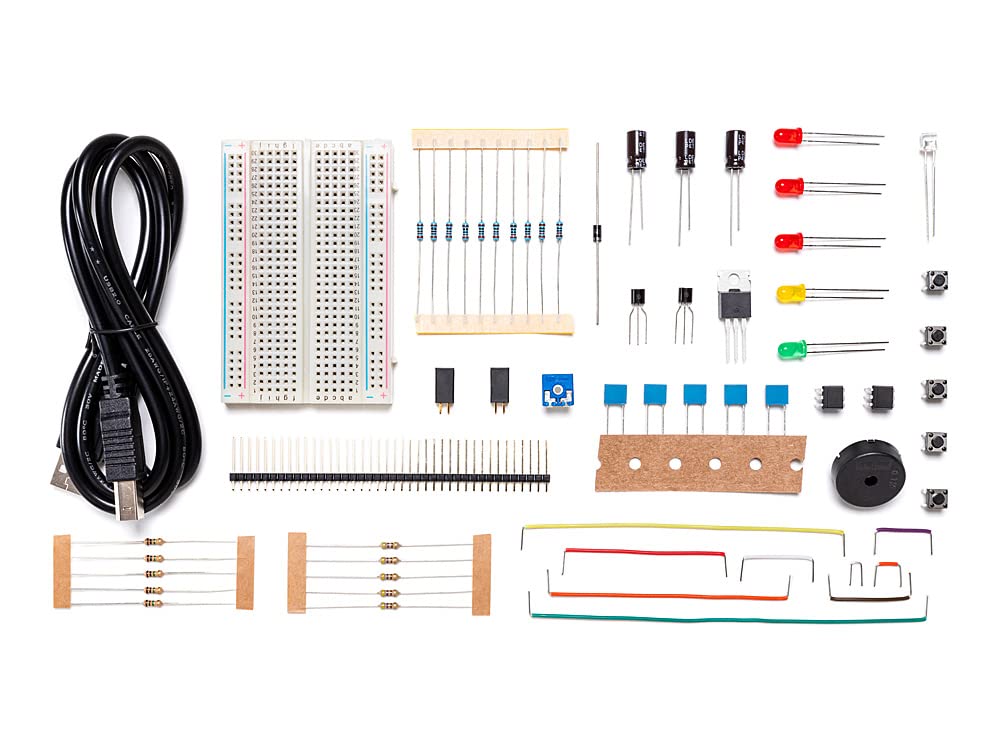 Arduino Workshop Kit [AKX00013] - Kit completo per l'apprendimento dell'elettronica e della programmazione, ideale per principianti e appassionati
